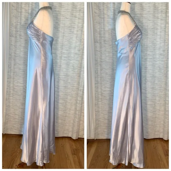 Cache Metallic Silver Halter Dress - Picture 12 of 16